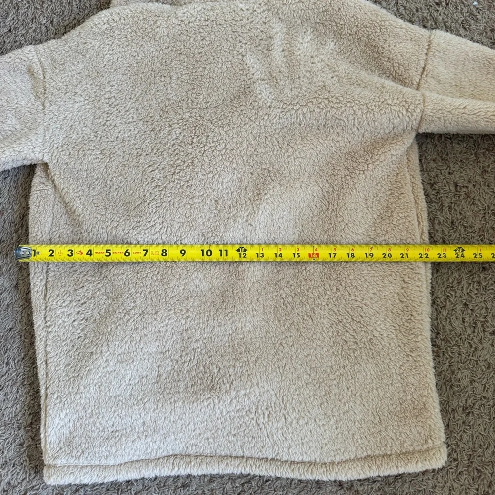 NWT Lucky Brand Beige Sherpa Outerwear Women’s size Medium